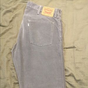 Levi Strauss & Co Gray Corduroy Pants